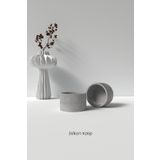 Cageartstudio Desenli Beton Mumluk / Saksı Silikon Kalıp - Dekoratif Beton Mumluk Kalıbı Beton/Mum Malzemeleri