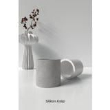 Cageartstudio Silindir Saksı ve Mumluk Beton Silikon Kalıp K12- Dekoratif Beton Mumluk Kalıbı K12