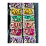 Çağla Accessories Sevimli Karakterli Pens Toka ve lastik Toka Seti( Rastgele Renk 2 lastik 2 çıtçıt toplam 4 adet)