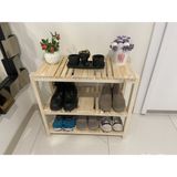 Çağla Design 3 Katlı Masif Ayakkabılık - Ahşap
