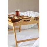Cagla Homes Bambu Ayaklı Sunum Kahvaltı Servis Tepsi 50x30cm At5030