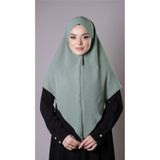 Çağla Yeşili Pratik Hazır Geçmeli Tesettür Eşarp Aerobin Kumaş Çapraz Hijab 2307_32
