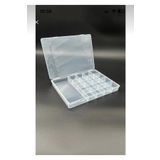 Caglar Accessories 17 Bölmeli Organizer Şeffaf Takı, Boncuk Düzenleyici Kutu