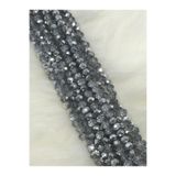 Caglar Accessories 8 mm Yarı Gümüş Şeffaf Kristal 20 Dizi ( Aksesuar Ve Çanta Yapımında Kullanılır)