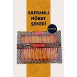 Çağlayan Aktar Yöresel Ürünler Nöbet Şekeri Nebat Nabat Akide Şekeri Kristal Şeker Safranlı Sarı 20 Adet Çubuklu Nöbet Şeker Iran