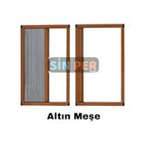 ÇAĞLAYAN İNŞAAT Pileli Plise Sürgülü Akordiyon Katlanır Kapı Sinekliği (plastik Kapı&Pencere-çelik Kapı) - Antrasit - Gri - 140 X 240