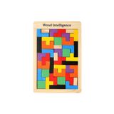 Çağrı Ahşap Tangram Puzzle Yapboz Oyunu Motor Gelişim Oyuncakları