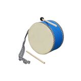 Çağrı Askılı Deri Çocuk Davulu (1 Tokmak ve 1 Çubuk )Davul 17 Cm Mavi Davul