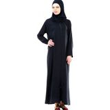 Çağrı Namaz Elbisesi - Örtülü Fermuarlı - Lacivert - No:21 - XL