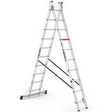 Çağsan 2x10 Basamaklı Duocombi - İki Parçalı Çok Amaçlı Merdiven Tsa6 Metal