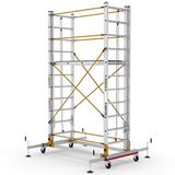 Çağsan 2x11 Basamaklı 6,4 M. Çalışma Yüksekliği Telesafe Xl_fp - İki Parçalı Alüminyum İskele S006_xl_fp Metal