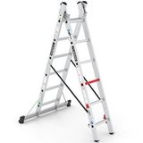 Çağsan 2x6 Basamaklı Duocombi - İki Parçalı Çok Amaçlı Merdiven Tsa4 Metal
