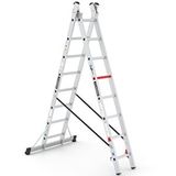 Çağsan 2x8 Basamaklı Duocombi - İki Parçalı Çok Amaçlı Merdiven Tsa5 Metal