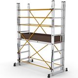 Çağsan 2x8 Basamaklı Polysafe - Çok Amaçlı İskele Merdiven Pl003 Metal