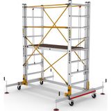 Çağsan 2x8 Basamaklı Telesafe XL_FP - İki Parçalı Alüminyum İskele S004_XL_FP