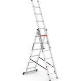 Çağsan TRIOCOMBI 3x6 Basamaklı Üç Parçalı Çok Amaçlı Merdiven (TS6160)