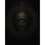 Cahier quadrillé 5x5 mm – Œil Sacré Scellé – 100 Pages – 21,59 x 27,94 cm: Illustration sombre et mystique d’un œil divin clos entouré de sceaux ... de fantasy, magie et univers interdits