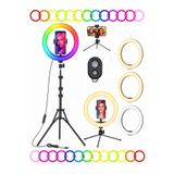 CAILON 10 Inç 26 cm RGB Ring Light Çok Renkli Tripodlu TikTok & YouTuber Işığı, Kumanda Hediyeli