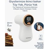 CAILON Dijital Ekranlı Exstra Bıçaklı Şarjlı Tüy Temizleme ve Tiftik Temizleme Makinesi - Beyaz