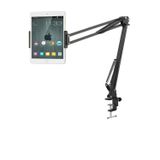 Caılon Teleskopik Masaüstü Tablet Telefon Tutucu Katlanabilir Stand 360° Döner Esnek Aparat Masa Bağlantılı
