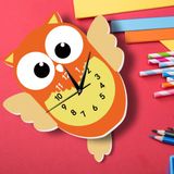 caju art & decoration Ahşap Sallanan Sarkaçlı Baykuş Çocuk Odası Duvar Saati