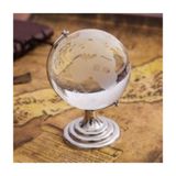 caju art & decoration Cam Dünya Küresi Ofis Masa Aksesuarı Cam Küre Hediye Süs 8 Cm Çap