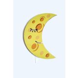 caju art & decoration Çocuk Odası Bebek Odası Led Işıklı Ay Baskılı Mdf Duvar Süsü