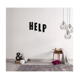 caju art & decoration Dekoartif Help Yazılı Modern Ahşap Tablo Duvar Dekoru