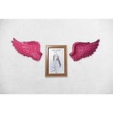 caju art & decoration Dekoratif Ikili Melek Kanatları Duvar Dekoru Duvar Süsü Pembe 215 x 80