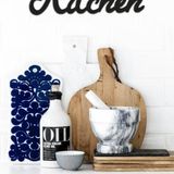 caju art & decoration Dekoratif Kitchen Mutfak Yazılı Ahşap Duvar Tablo Dekor