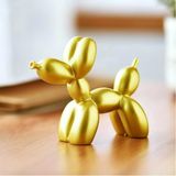 caju art & decoration Dekoratif Minyatür Sevimli Balon Köpek Biblo Modern Dekor Altın