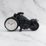 caju art & decoration Dekoratif Motosiklet Tasarım Döküm Masa Saati Biblo Ofis Ev Hediye Siyah