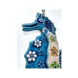 caju art & decoration Dekoratif Seramik Deniz Atı Şeklinde Duvar Kapı Süsü