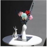 caju art & decoration Iskandinav Tarz Modern Çiçek Tutan El Şekilli Vazo Saksı