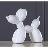 caju art & decoration Modern Büyük Boy 20 Cm Sevimli Balon Köpek Biblo Dekor Beyaz
