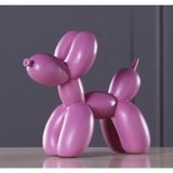 caju art & decoration Modern Büyük Boy 20 Cm Sevimli Balon Köpek Biblo Dekor Pembe