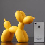 caju art & decoration Modern Büyük Boy 20 Cm Sevimli Balon Köpek Biblo Dekor Sarı