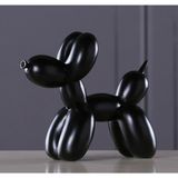 caju art & decoration Modern Büyük Boy 20 Cm Sevimli Balon Köpek Biblo Dekor Siyah