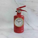 caju art & decoration Yangın Tüpü Görünümlü Büyük Boy Dekoratif Masa Saati