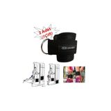 ÇAKABEY Ankle Straps Fitness Ayak Bileği Ağırlık Çalışma Kemeri Cable Kickback Bilek Aparatı Sağ/sol Takım Siyah