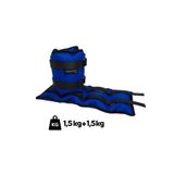 ÇAKABEY El Ayak Bilek Ağırlığı 1,5 Kg + 1,5 kg (TOPLAM 3 kg) Mavi kum torbası fizik tedavi