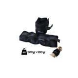 ÇAKABEY El Ayak Bilek Ağırlığı 500 gr + 500 gr (TOPLAM 1 kg) Siyah Çift Kum Torbası