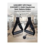 ÇAKABEY Fitness Handless Fitness Tutmaç Elcik El Çekme Aparatı Ağırlık Çekiş Kulbu cable crossover Çekme Aparatı