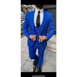 Cakack Slimfit Yelekli Takım Elbise - 46 - 6 Drop - Saks