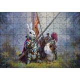 Cakapuzzle Animasyon Tavşan Şovalye Görseli 120 Parça Ahşap Puzzle