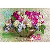 Cakapuzzle Bahar Çiçekler Tabakta 120 Parça Ahşap Puzzle