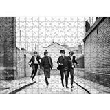 Cakapuzzle Beatles Grup Üyeleri Koşuyor Siyah Beyaz 120 Parça Ahşap Puzzle