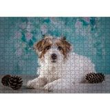 Cakapuzzle Beyaz Kahverengi Tüylü Terrier 120 Parça Ahşap Puzzle