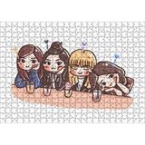 Cakapuzzle Black Pink Pop Grubu Karikatürize 120 Parça Ahşap Puzzle