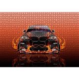 Cakapuzzle BMW X6 ve Kırmızı Alevler 120 Parça Ahşap Puzzle
